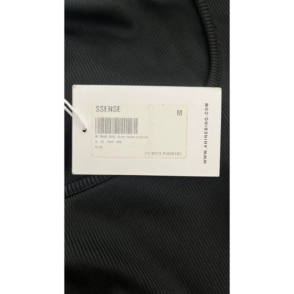 BNWT ANINE BING 'JANELLE' BLACK BODYSUIT - Picture 8 of 8